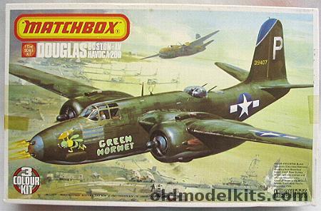 Matchbox 1/72 Douglas Boston IV or Havoc A-20G  - USAF or Free French, PK-120 plastic model kit